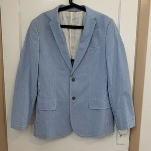 IZOD Blue Checkered Sport Coat